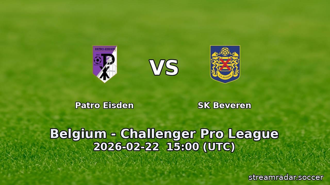 Patro Eisden vs SK Beveren