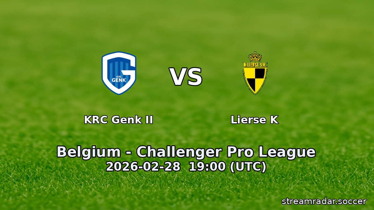 KRC Genk II vs Lierse K