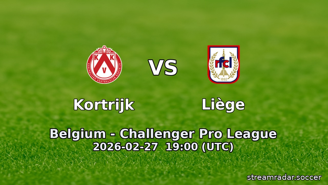 Kortrijk vs Liège