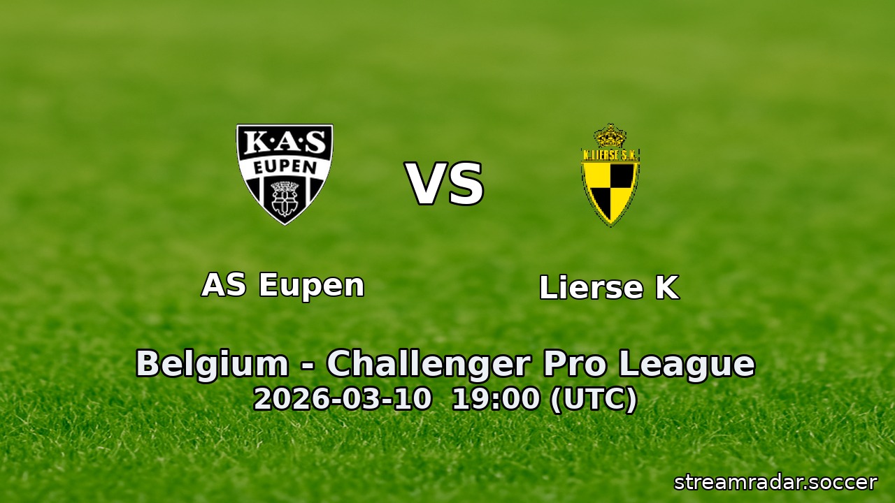 AS Eupen vs Lierse K