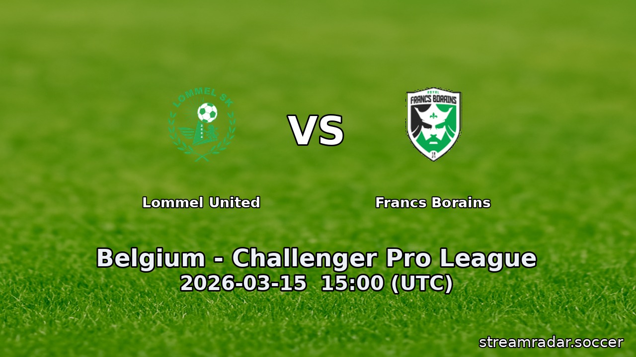 Lommel United vs Francs Borains