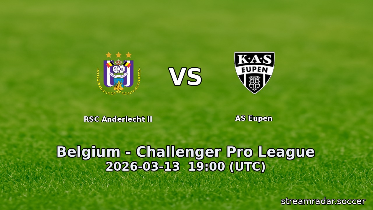RSC Anderlecht II vs AS Eupen