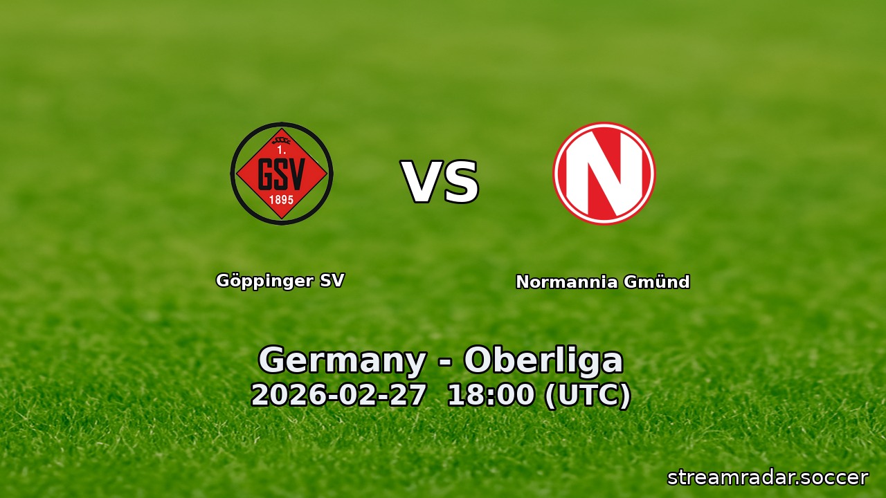 Göppinger SV vs Normannia Gmünd