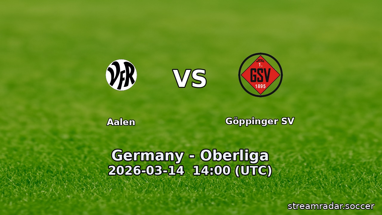Aalen vs Göppinger SV