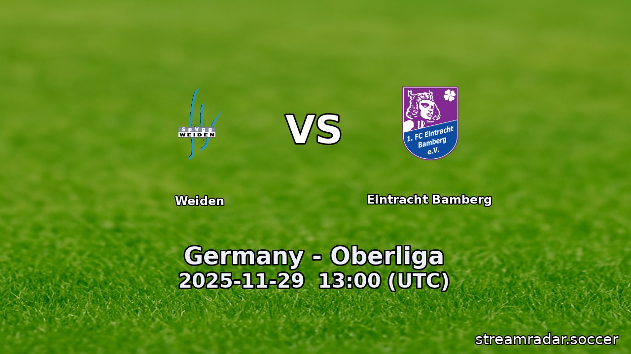 Weiden vs Eintracht Bamberg