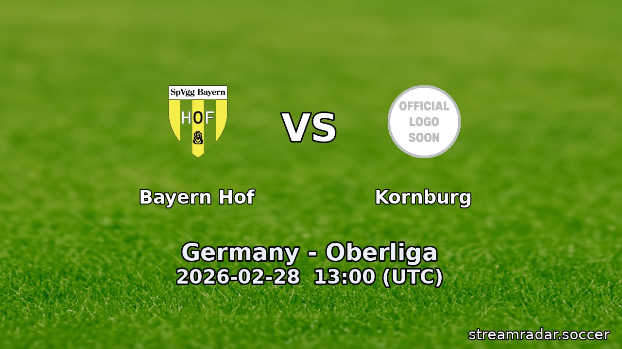Bayern Hof vs Kornburg