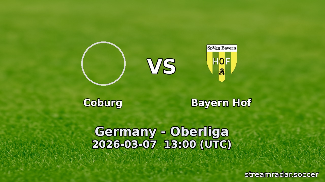 Coburg vs Bayern Hof