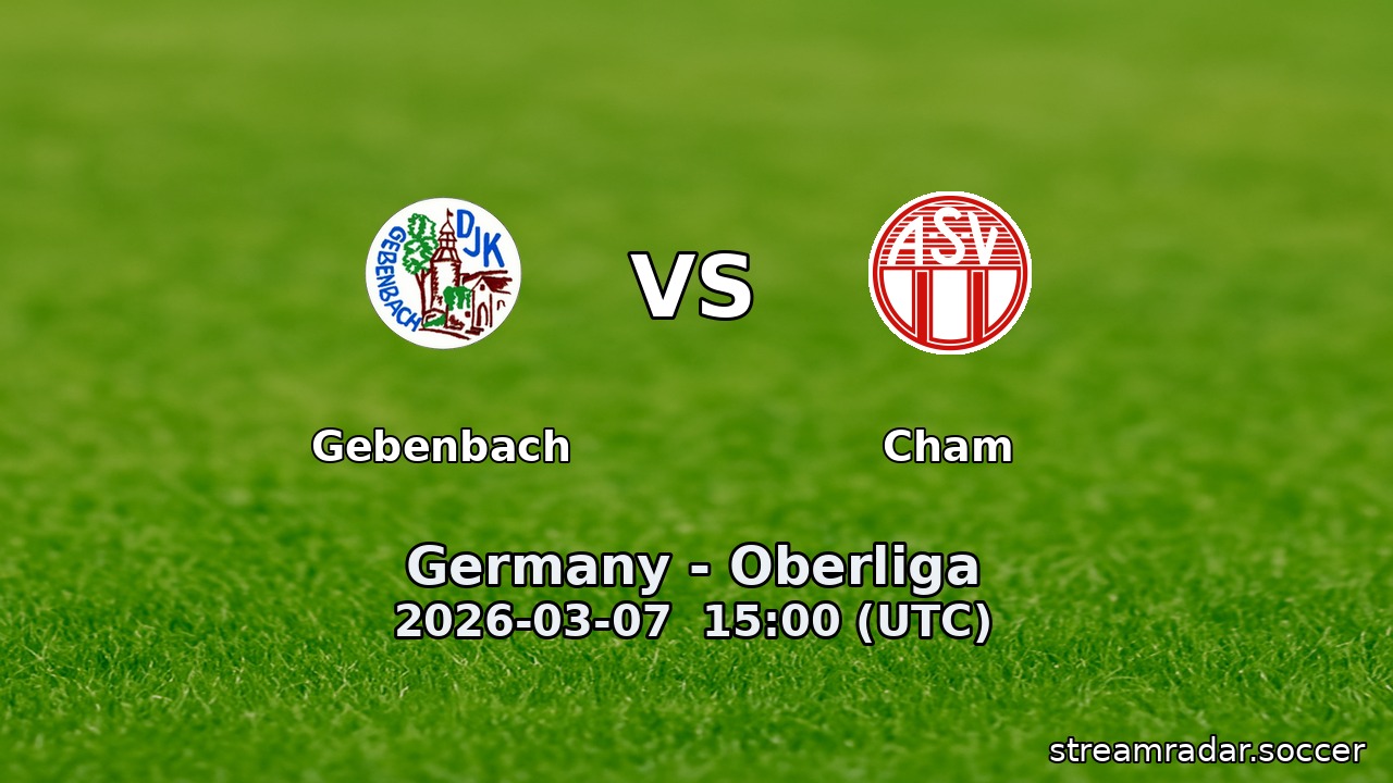 Gebenbach vs Cham