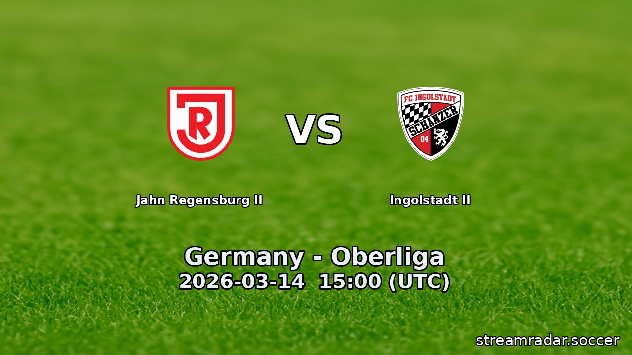Jahn Regensburg II vs Ingolstadt II