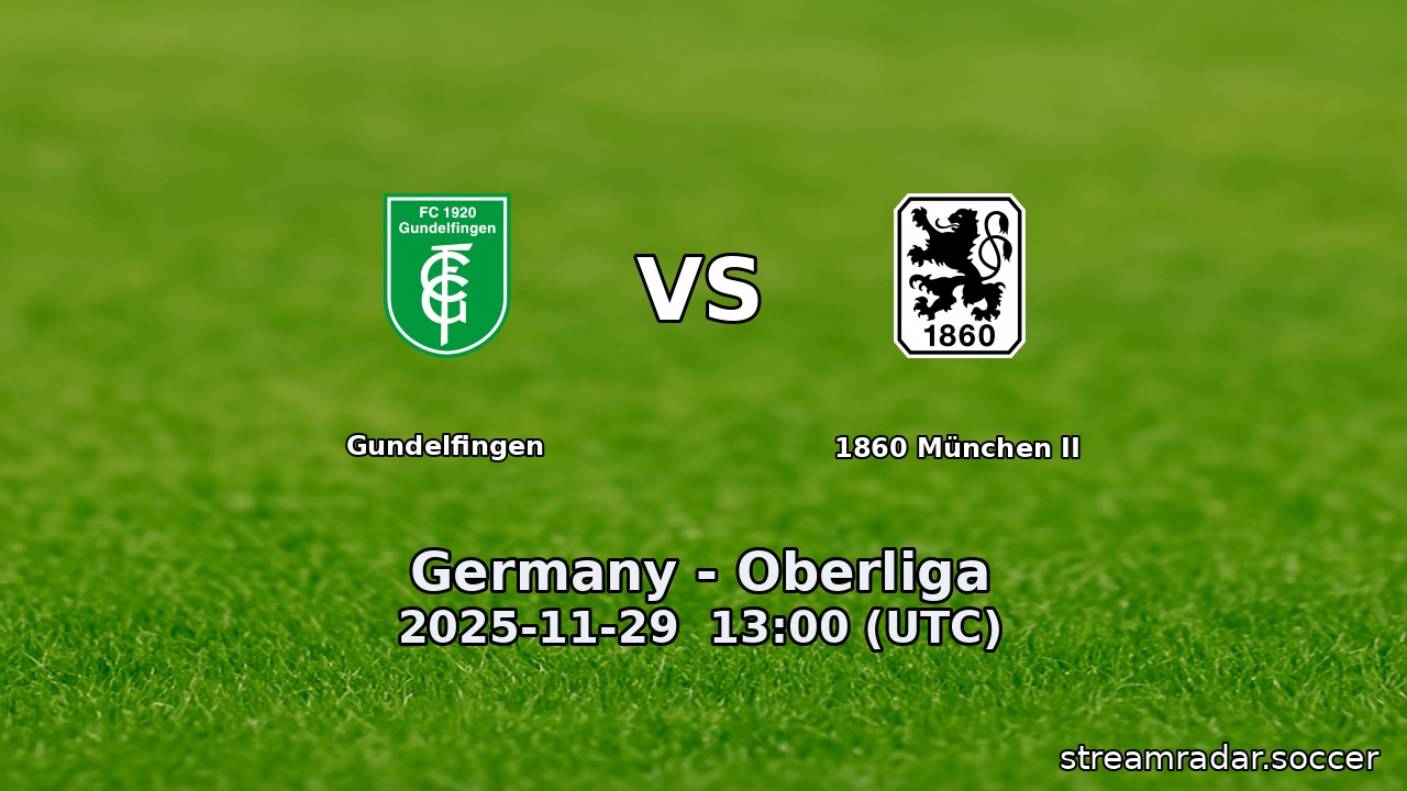 Gundelfingen vs 1860 München II