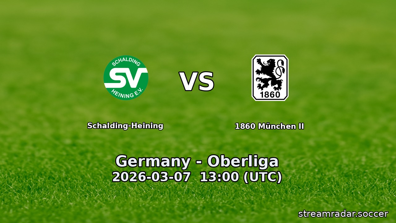 Schalding-Heining vs 1860 München II