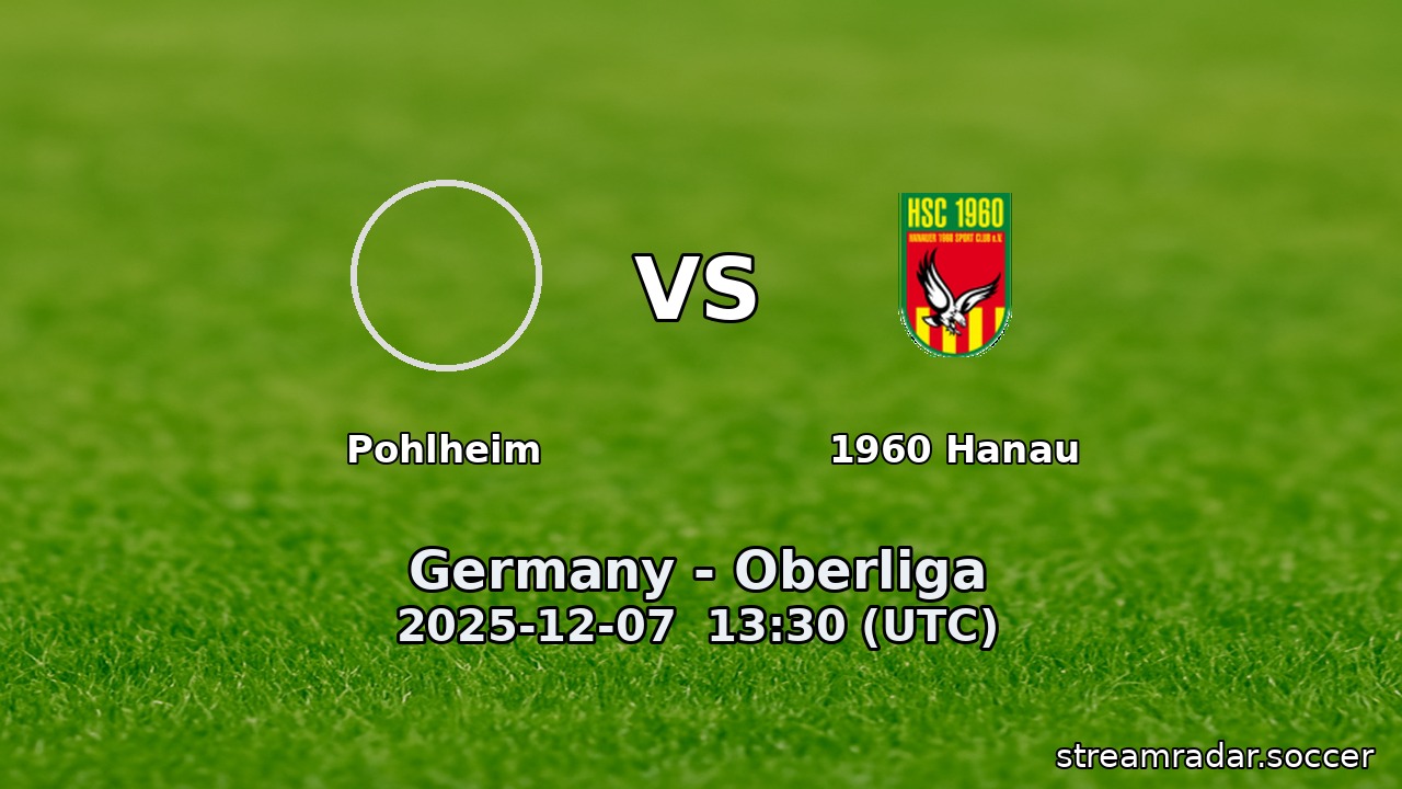 Pohlheim vs 1960 Hanau