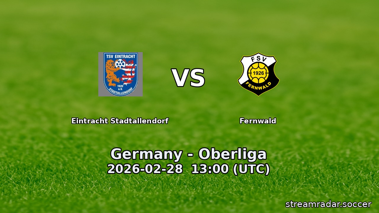 Eintracht Stadtallendorf vs Fernwald