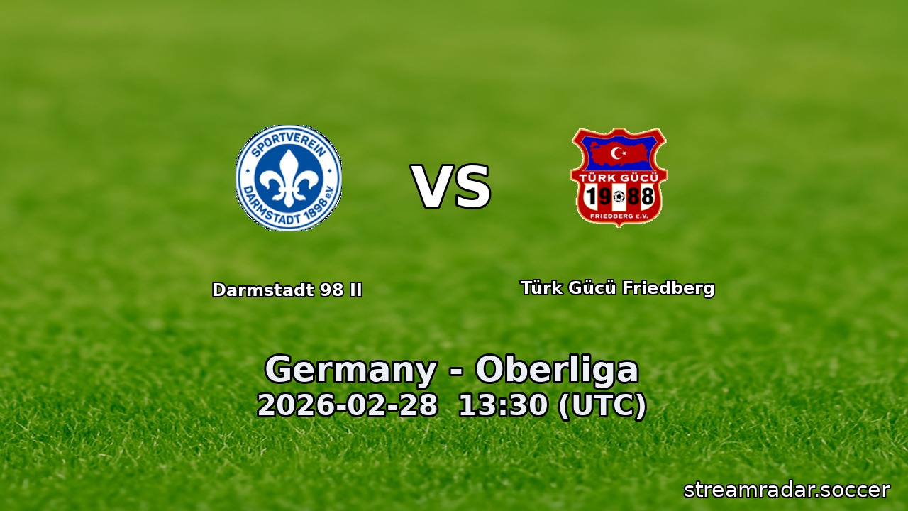 Darmstadt 98 II vs Türk Gücü Friedberg