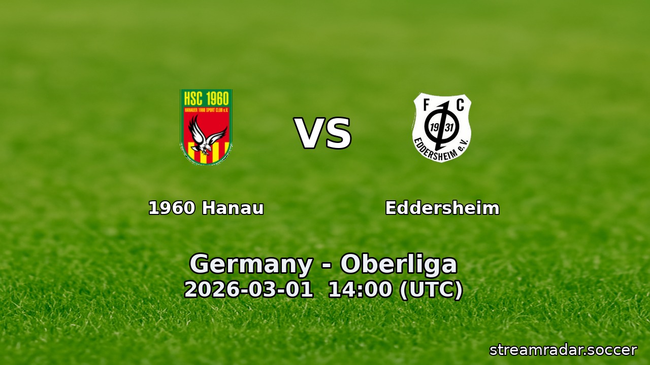 1960 Hanau vs Eddersheim