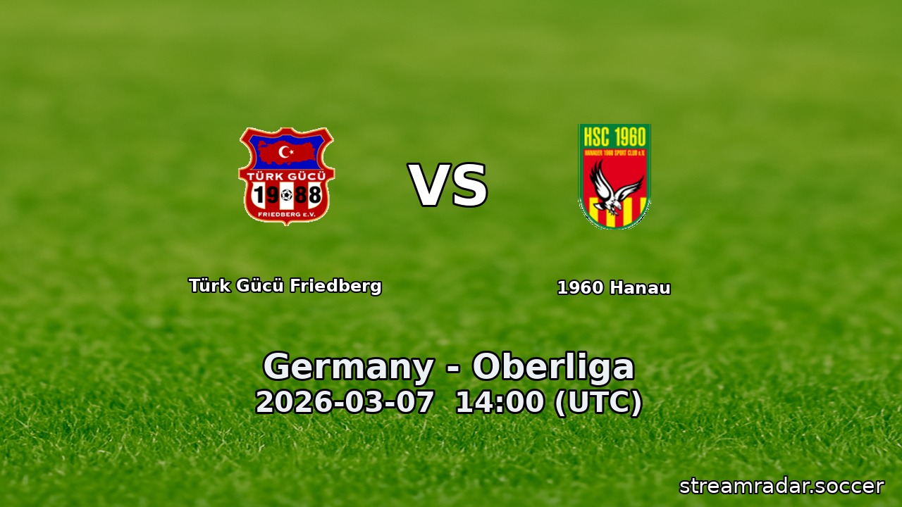 Türk Gücü Friedberg vs 1960 Hanau