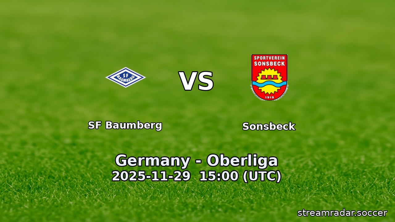 SF Baumberg vs Sonsbeck