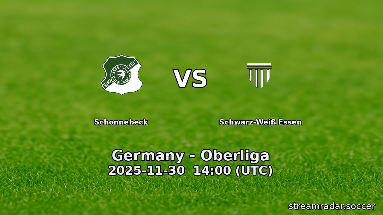Schonnebeck vs Schwarz-Weiß Essen