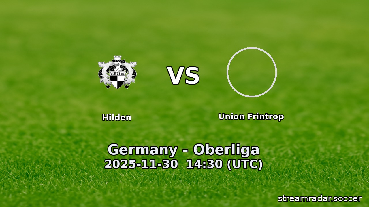 Hilden vs Union Frintrop