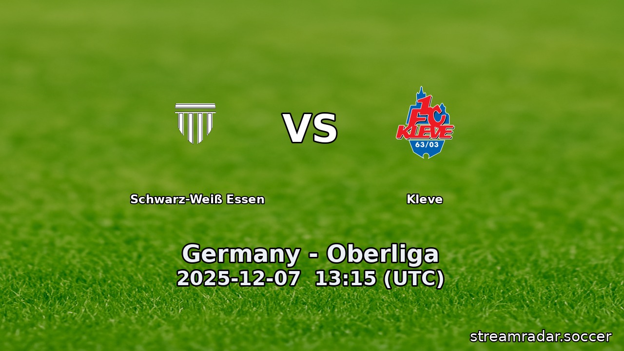 Schwarz-Weiß Essen vs Kleve