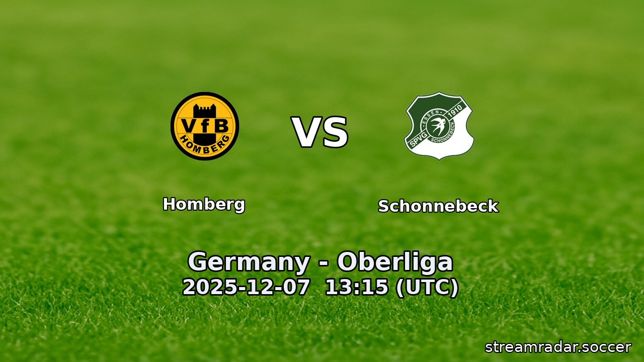 Homberg vs Schonnebeck