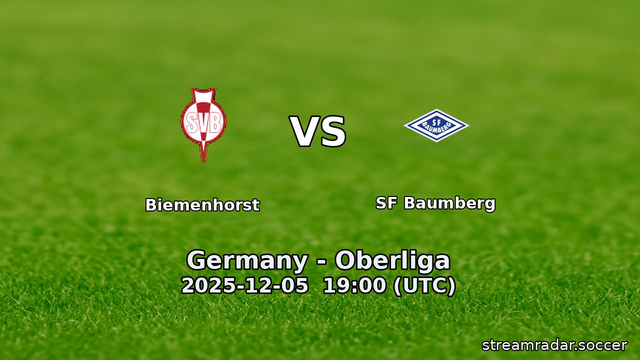 Biemenhorst vs SF Baumberg