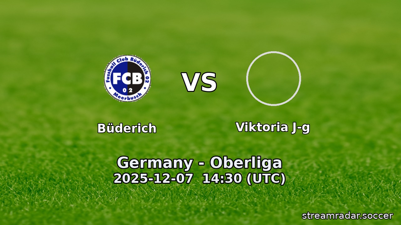 Büderich vs Viktoria J-g