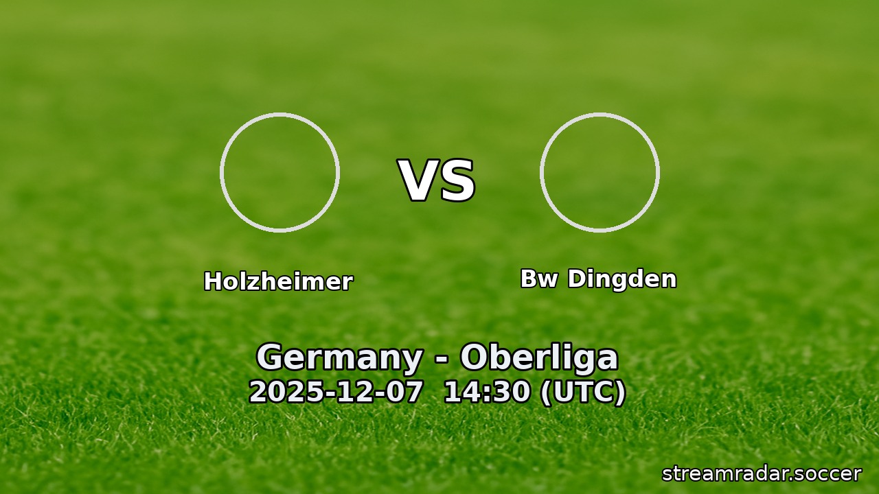 Holzheimer vs Bw Dingden