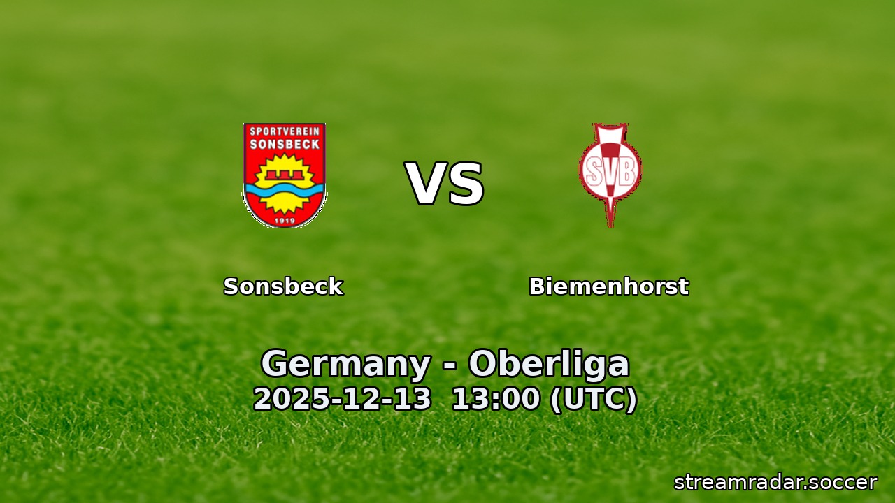 Sonsbeck vs Biemenhorst