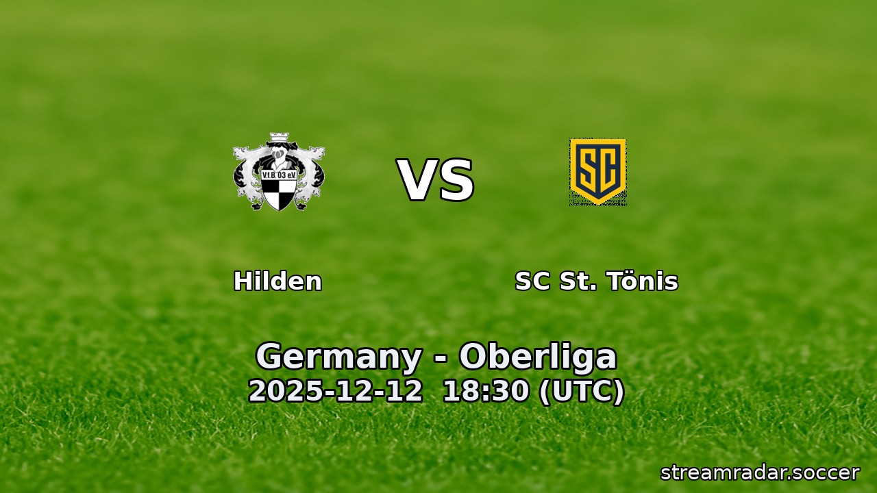Hilden vs SC St. Tönis