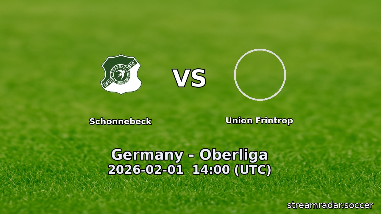 Schonnebeck vs Union Frintrop
