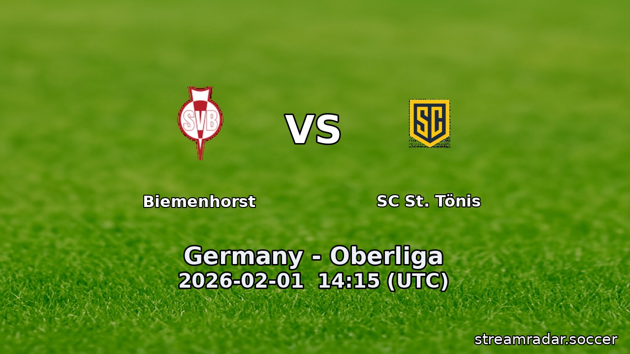 Biemenhorst vs SC St. Tönis