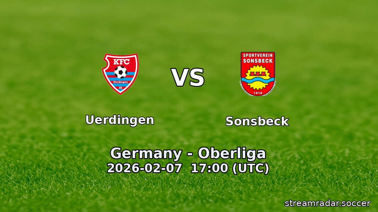 Uerdingen vs Sonsbeck