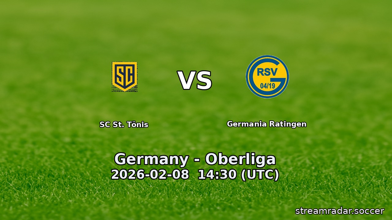 SC St. Tönis vs Germania Ratingen