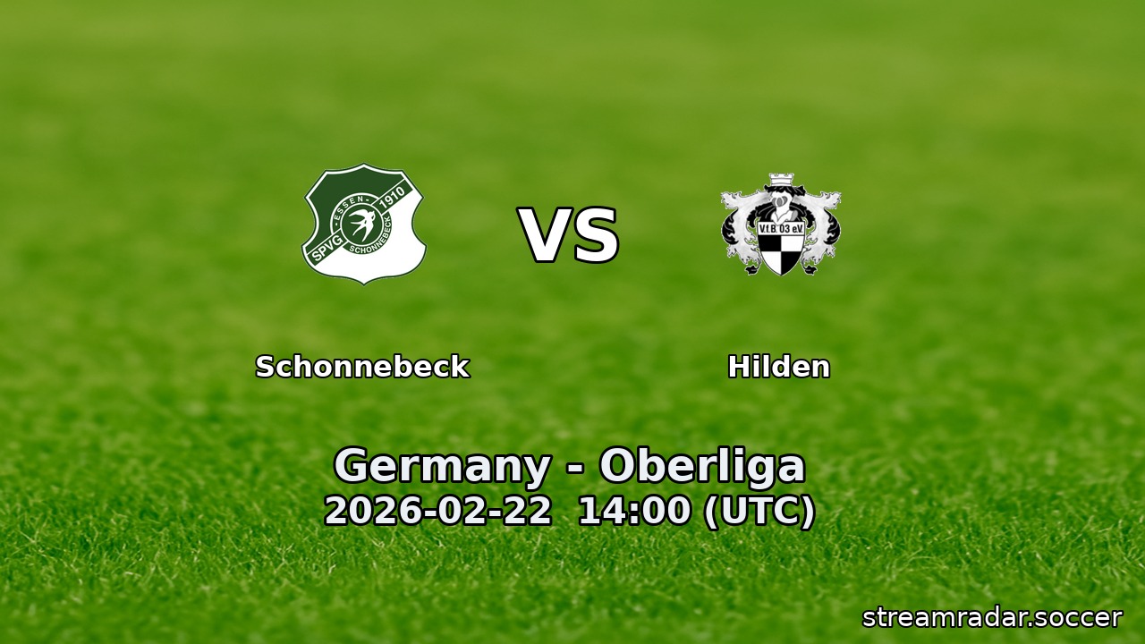Schonnebeck vs Hilden