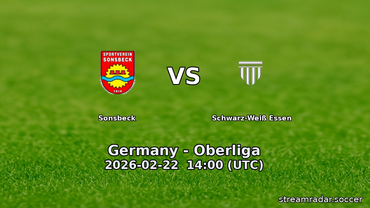 Sonsbeck vs Schwarz-Weiß Essen