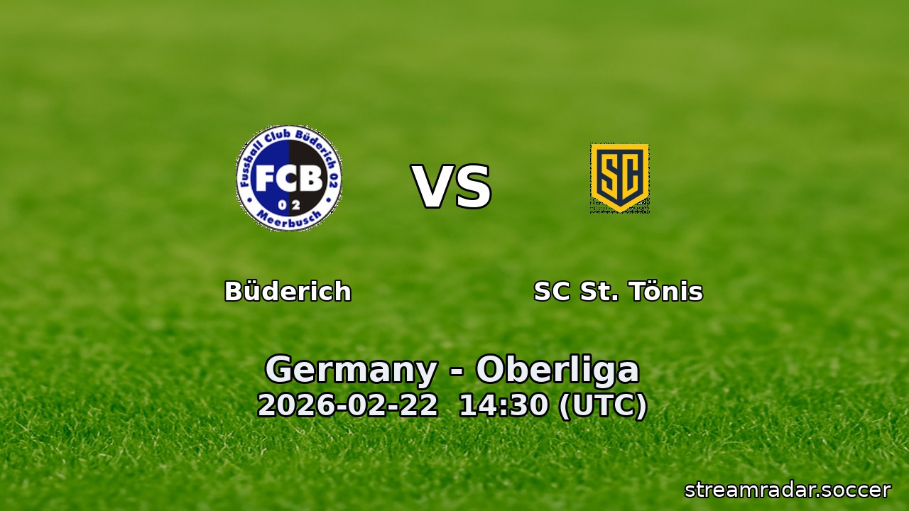 Büderich vs SC St. Tönis