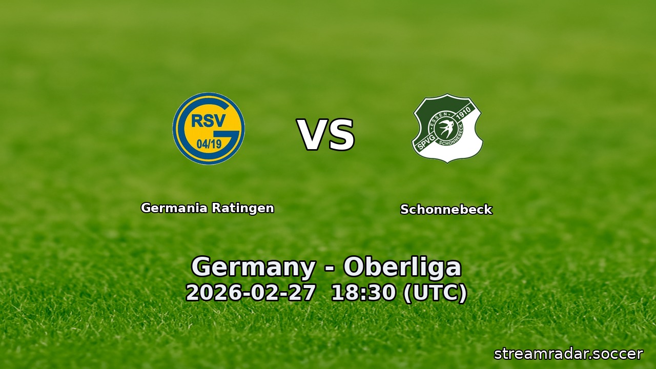 Germania Ratingen vs Schonnebeck