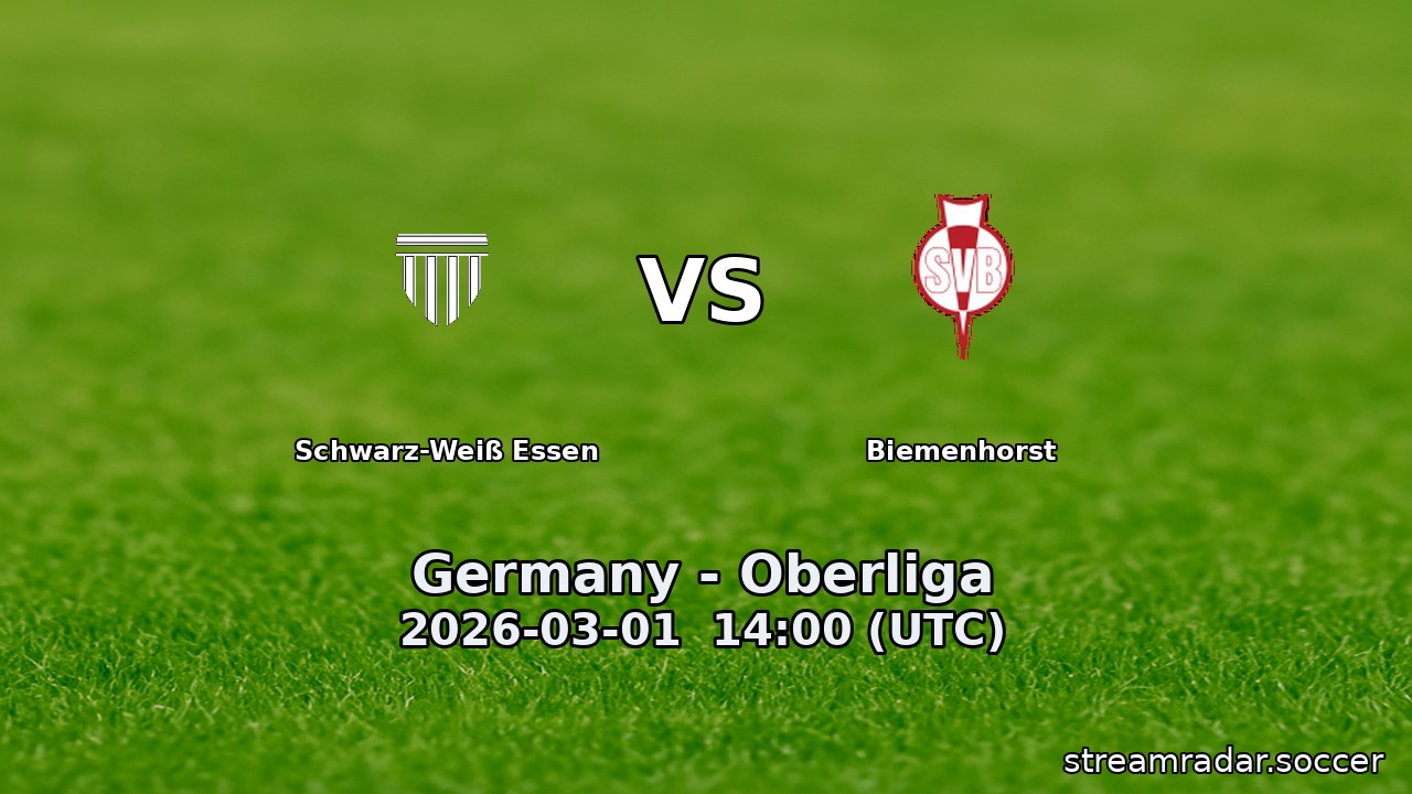 Schwarz-Weiß Essen vs Biemenhorst