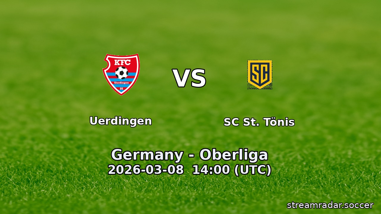 Uerdingen vs SC St. Tönis