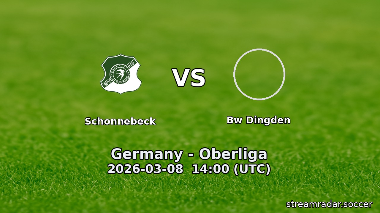 Schonnebeck vs Bw Dingden