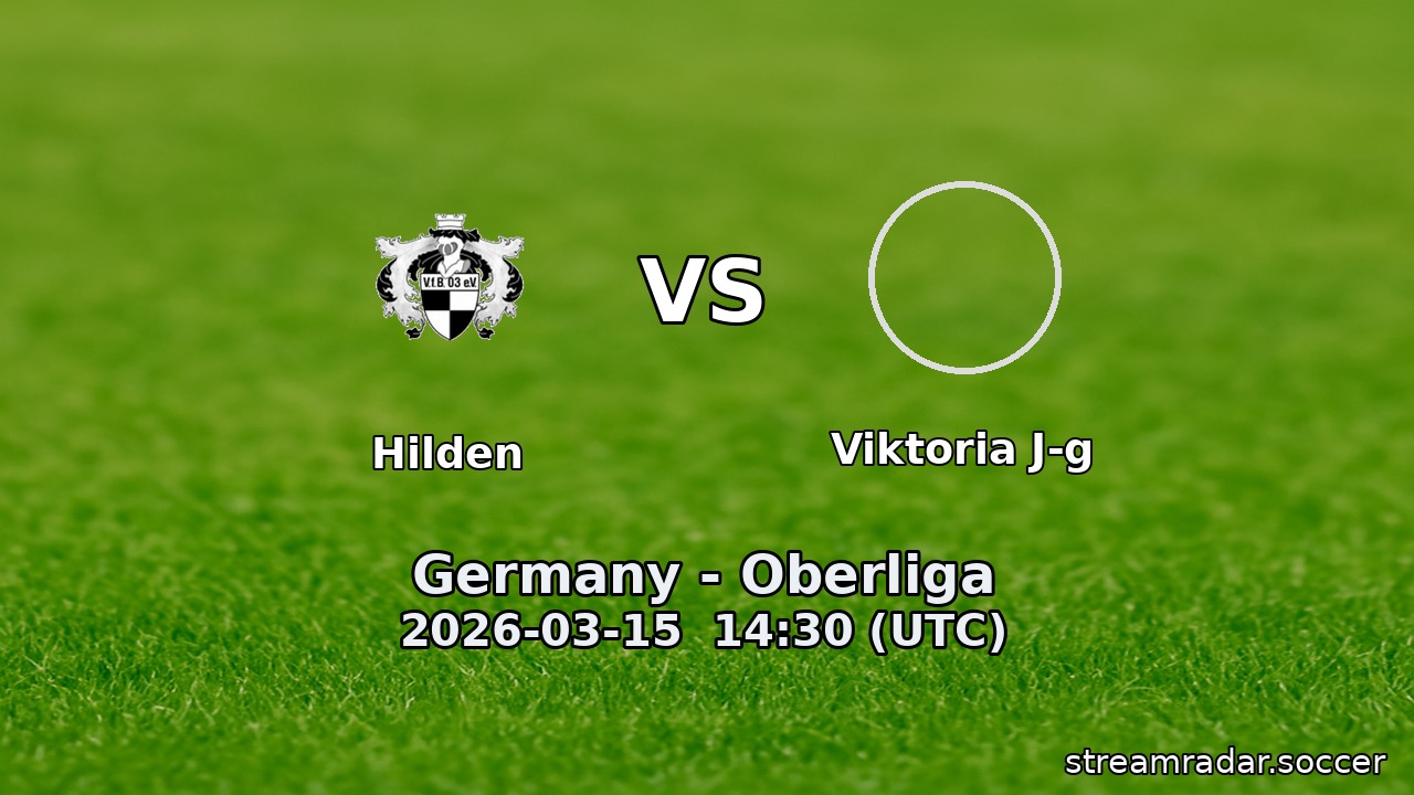 Hilden vs Viktoria J-g