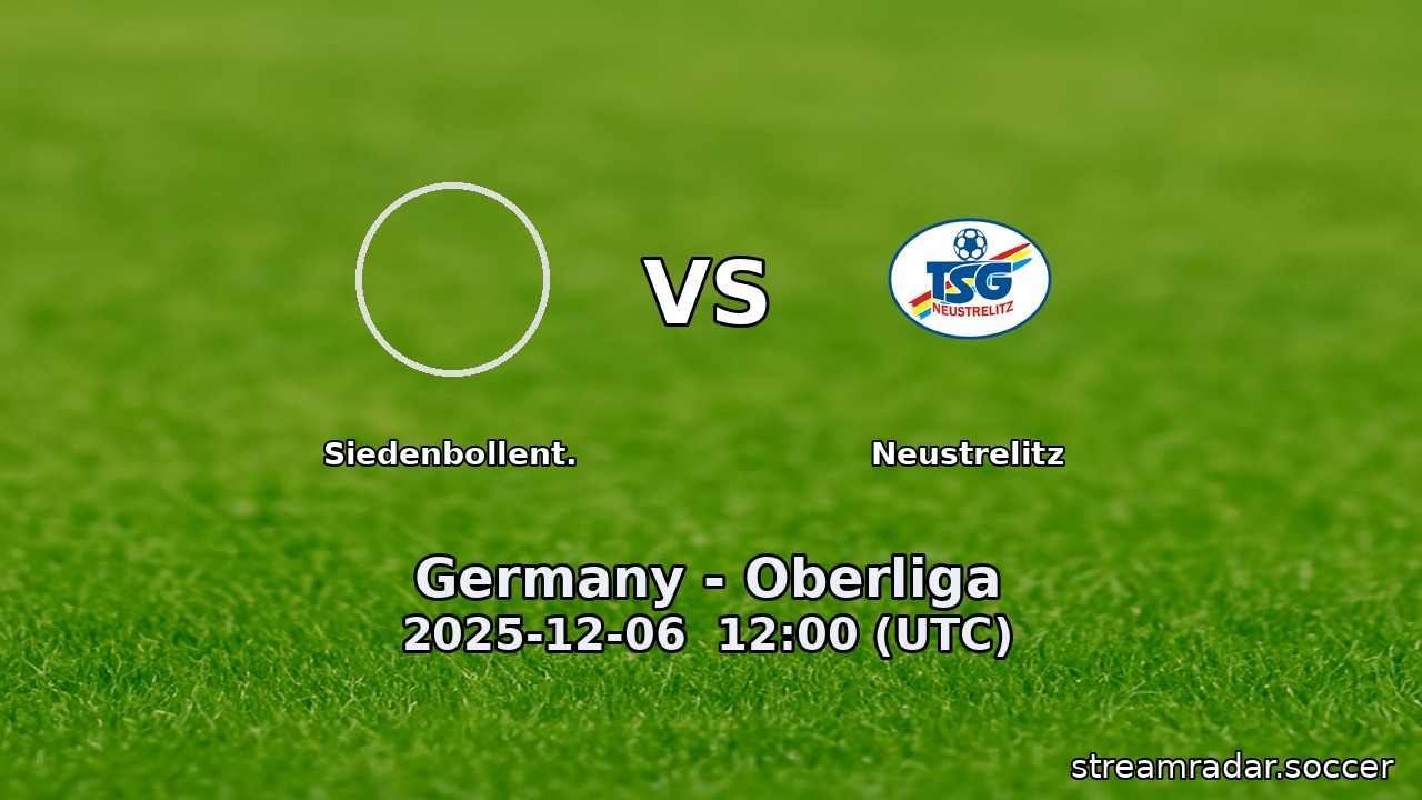 Siedenbollent. vs Neustrelitz