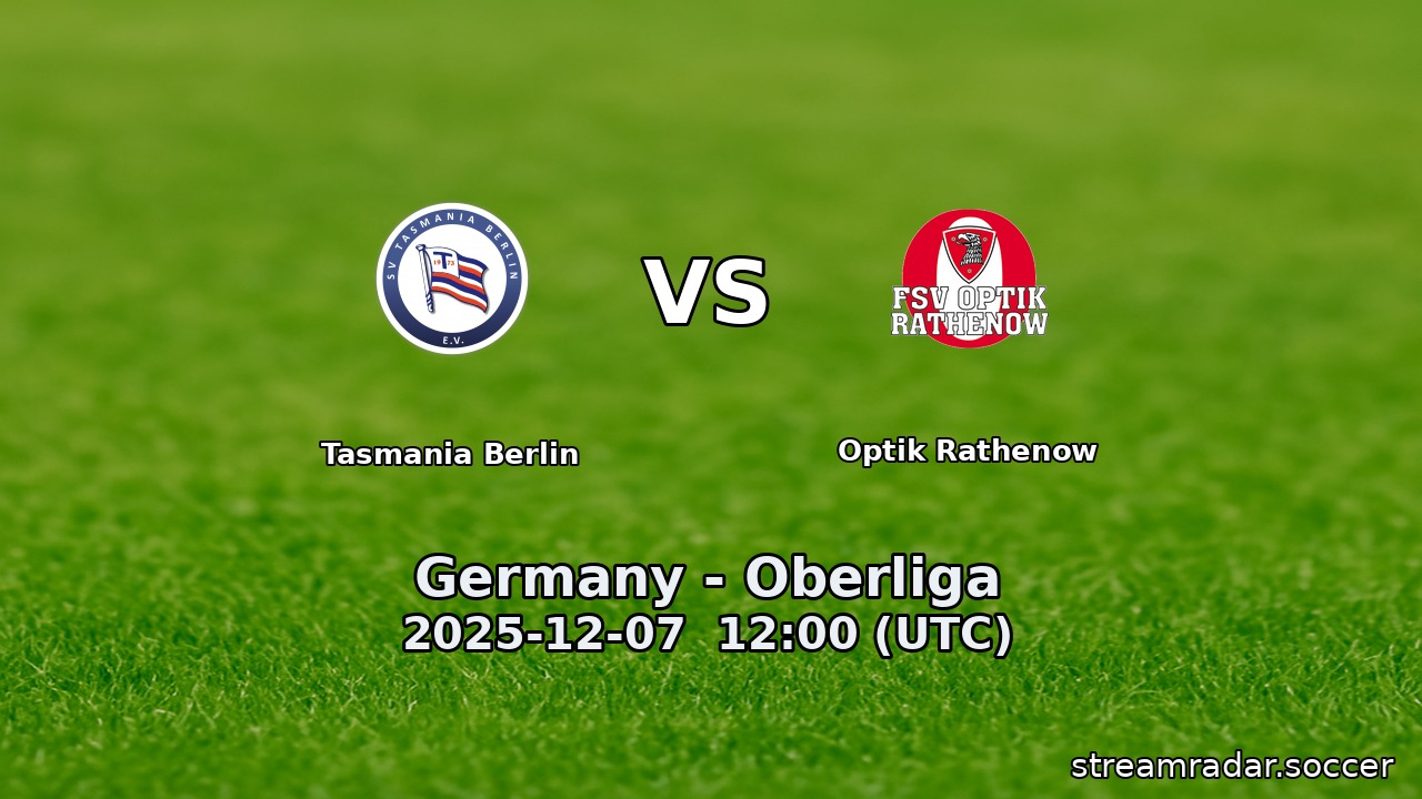 Tasmania Berlin vs Optik Rathenow