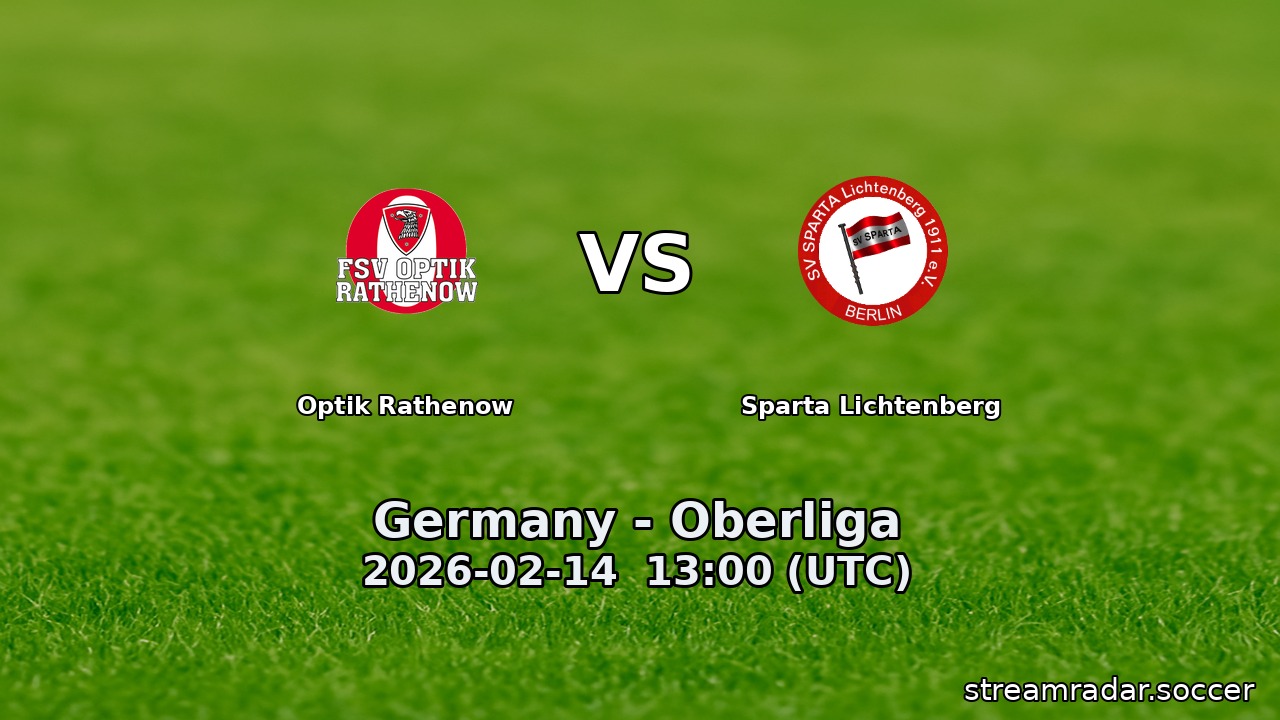 Optik Rathenow vs Sparta Lichtenberg