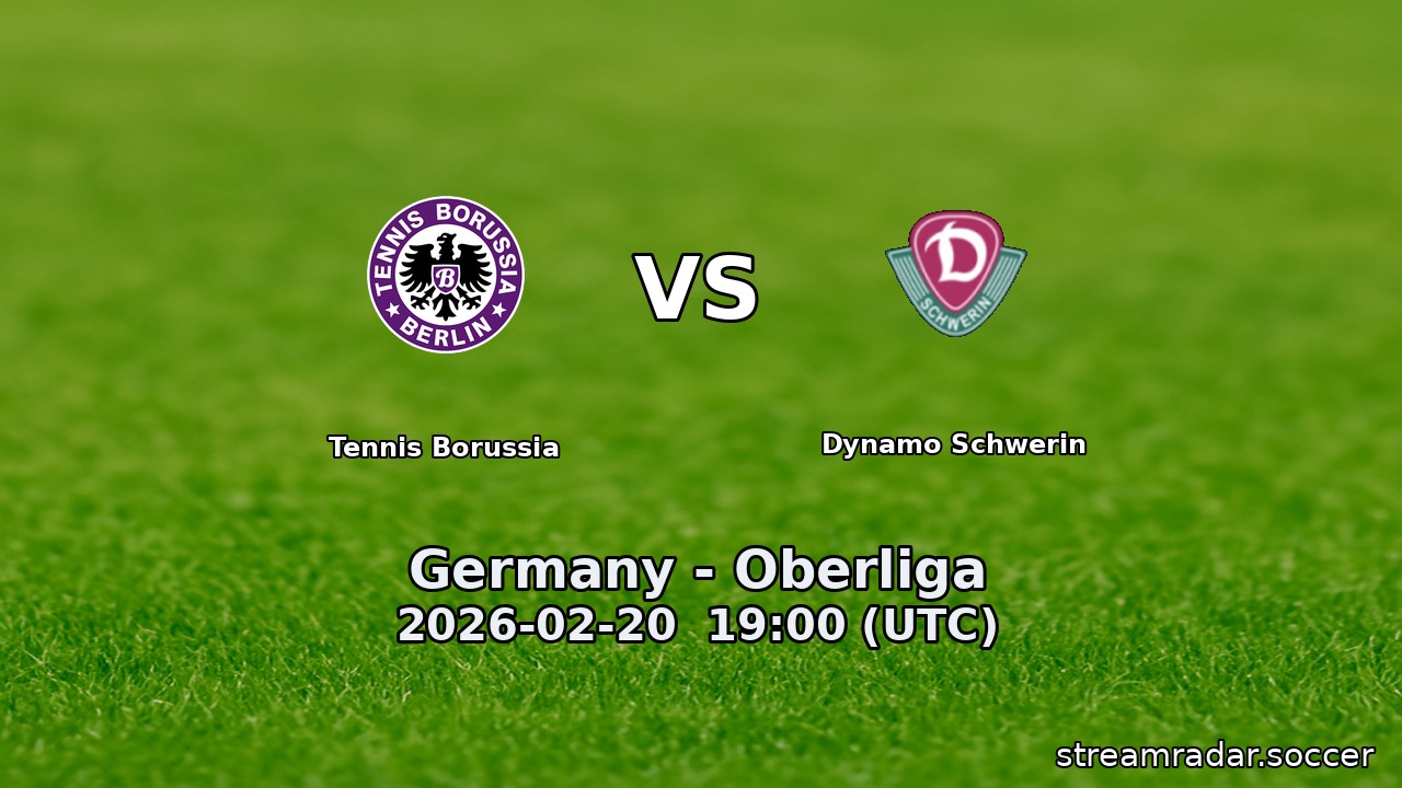 Tennis Borussia vs Dynamo Schwerin