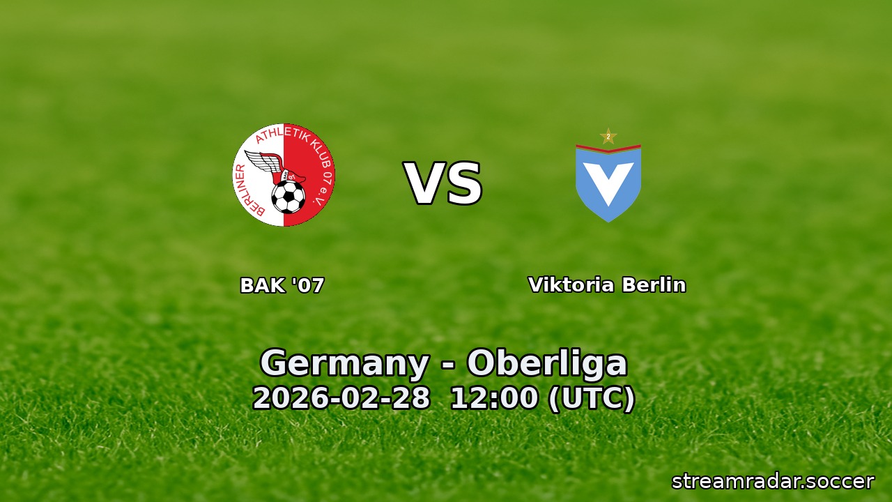 BAK '07 vs Viktoria Berlin