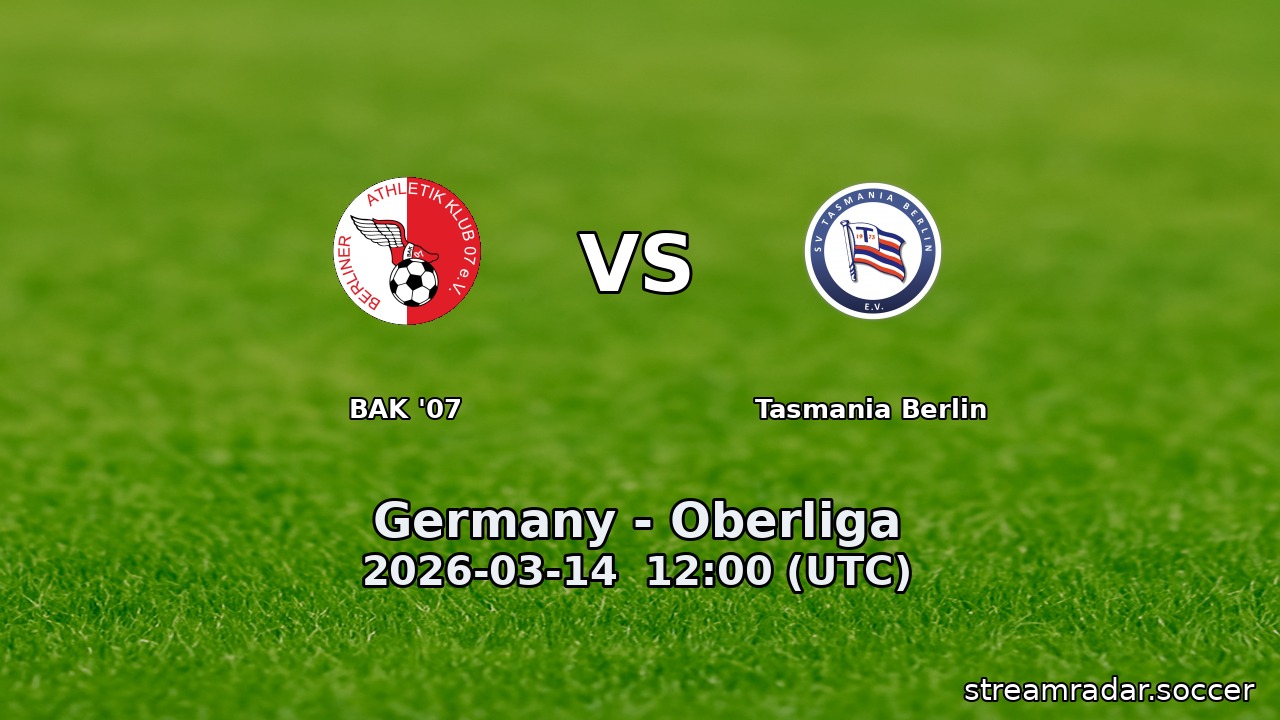 BAK '07 vs Tasmania Berlin