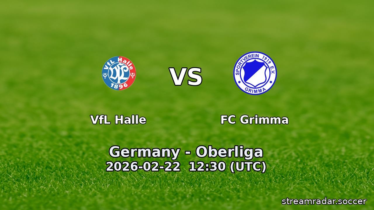 VfL Halle vs FC Grimma