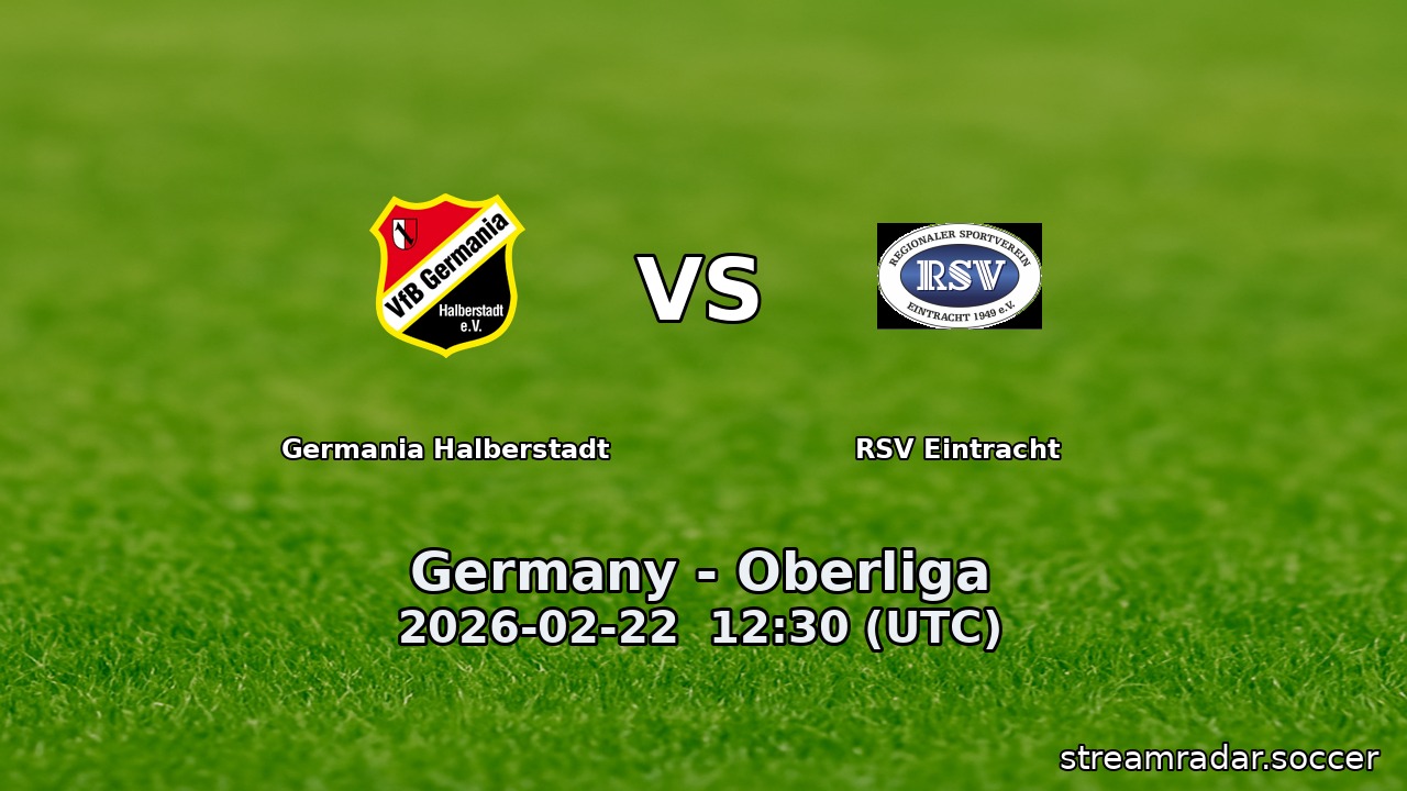 Germania Halberstadt vs RSV Eintracht